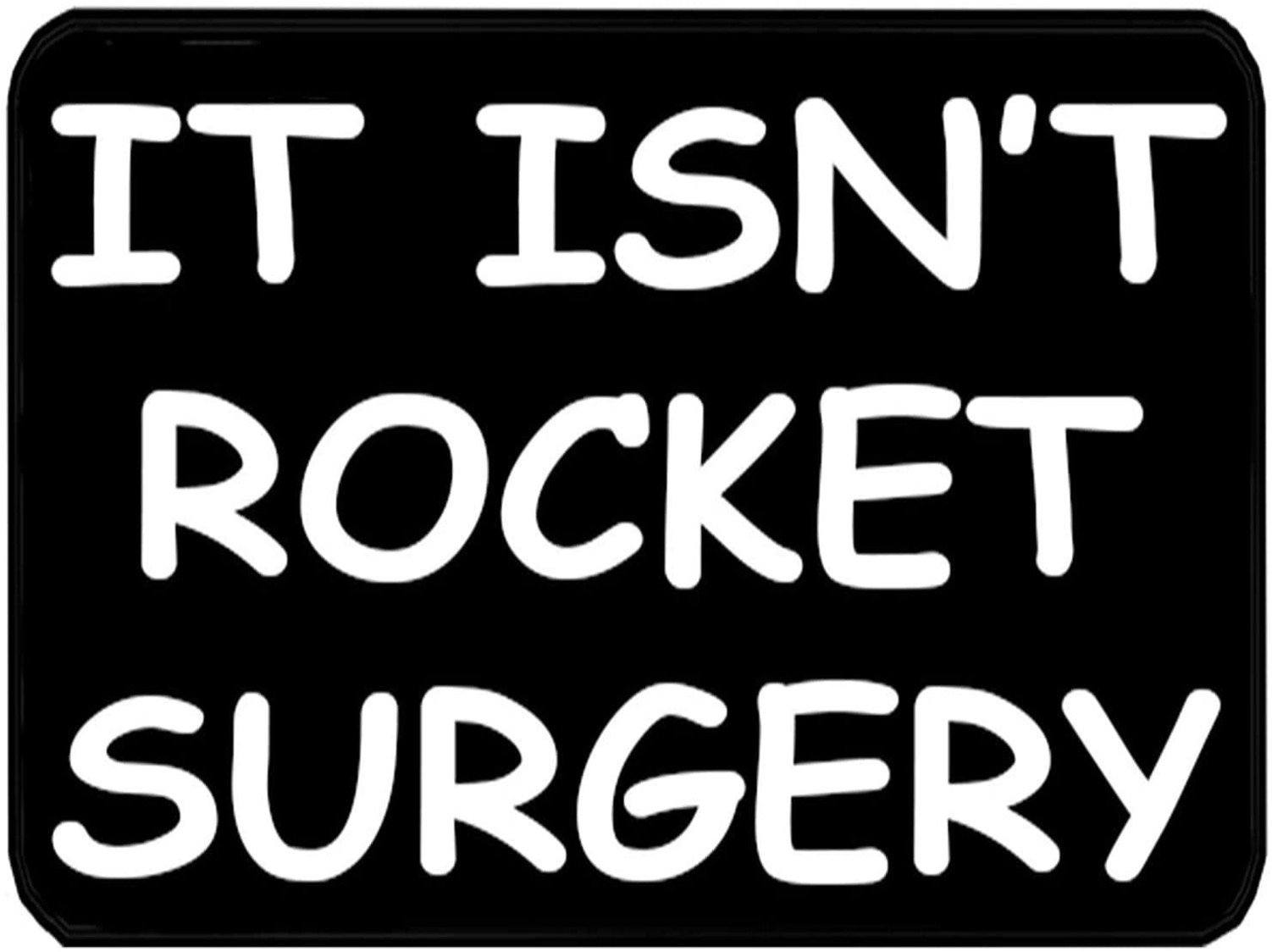 ROCKET SURGERY Retro/Vintage Metal Plaque Sign Style Man Cave Garage Work Office