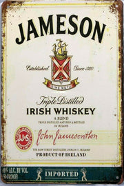 JAMESON. Garage Rustic Look Vintage Tin Signs Man Cave, Shed and Bar SIGN