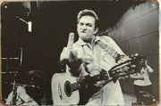 JOHNNY CASH Rustic Look Vintage Tin Metal Sign Man Cave, Shed-Garage and Bar Sign