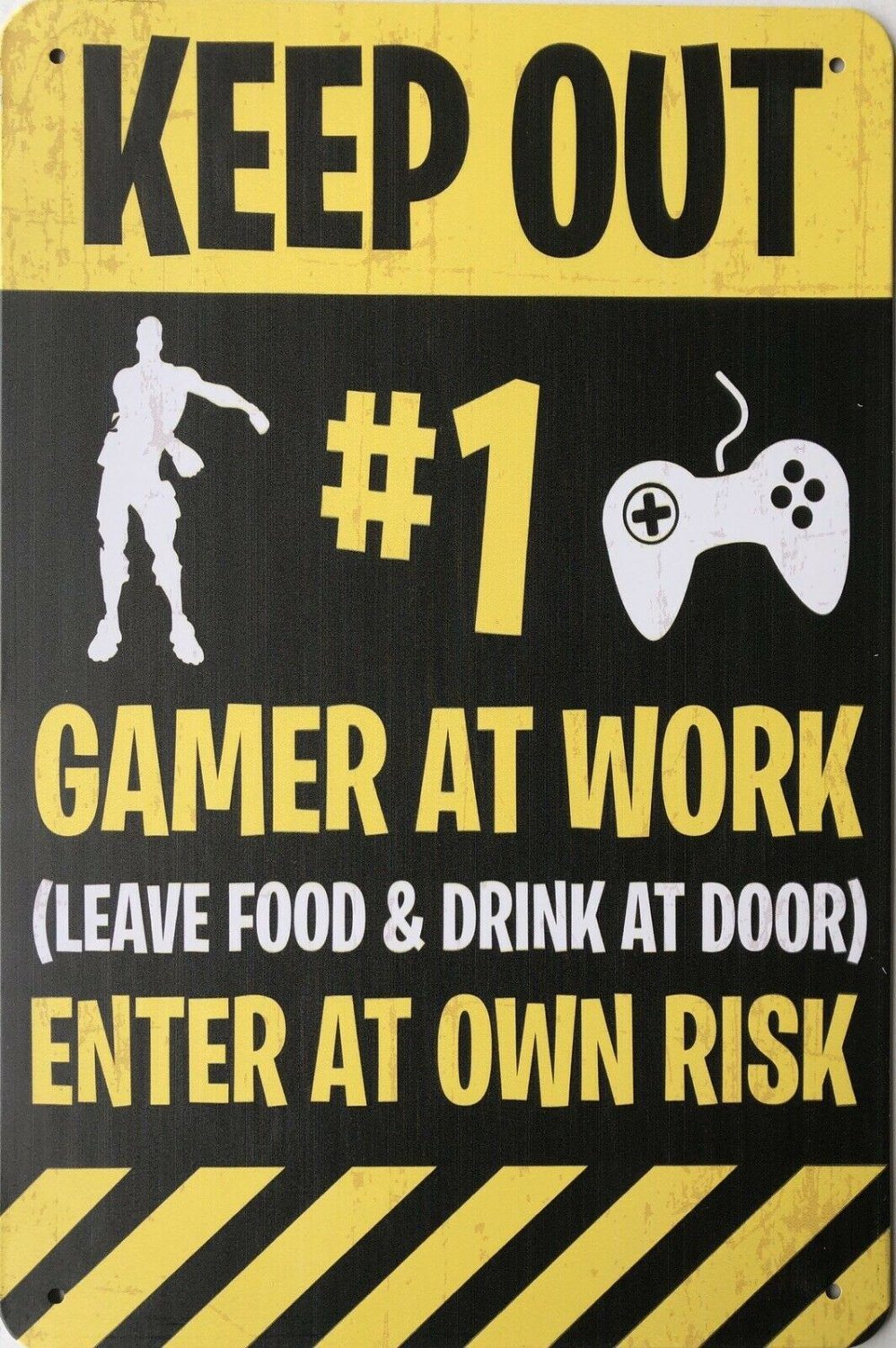 KEEP OUT GAMER AT PLAY Garage Rustic Vintage Metal Tin Sign Man Cave,Shed and Bar - Tin Sign Factory Australia