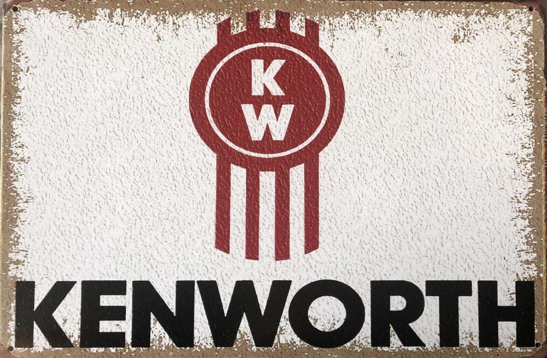 KENWORTH TRUCKS Garage Rustic Vintage Metal Tin Signs Man Cave Shed Bar Sign - Tin Sign Factory Australia