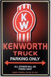 KENWORTH TRUCKS Garage Rustic Vintage Metal Tin Signs Man Cave Shed Bar Sign