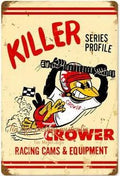 KILLER CROWER Rustic Look Vintage Tin Metal Sign Man Cave, Shed-Garage, and Bar - Tin Sign Factory Australia