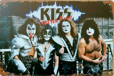 KISS Forever Band tin metal sign MAN CAVE brand new