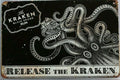 KRAKEN RUM Rustic Look Vintage Tin Metal Sign Man Cave, Shed-Garage and Bar Sign - Tin Sign Factory Australia