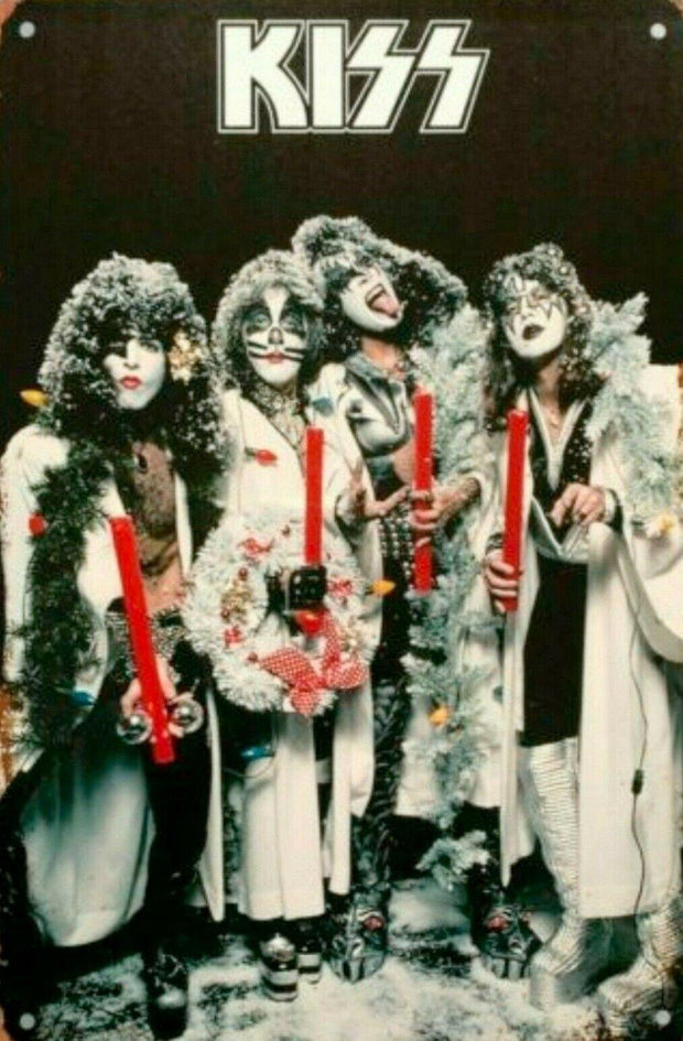 Kiss Band tin metal sign MAN CAVE brand new