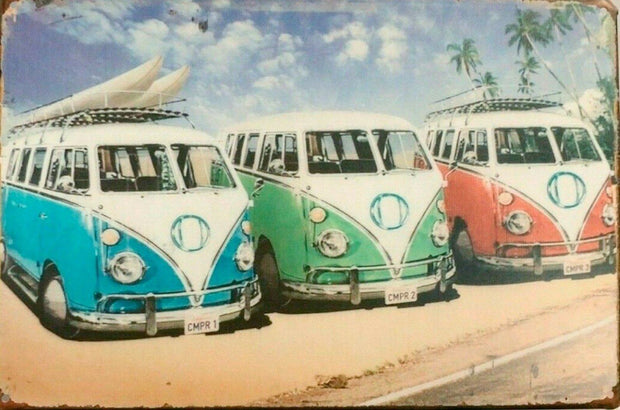 Kombi VW Van tin metal sign MAN CAVE brand new free post