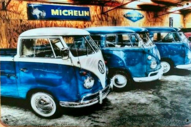 Kombi Vans VW tin metal sign MAN CAVE brand new