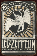 LED ZEPPELIN 1975 Vintage Retro Rustic Shed Bar Café Man Cave Metal Sign