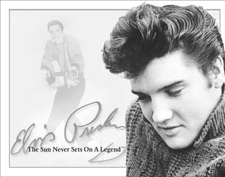 ELVIS PRESLEY SUN NEVER SETS Retro Decor Tin Metal Signs