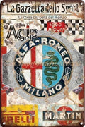 LA GAZZETTA DELLO SPORT Rustic Retro/Vintage  Home Garage Wall Cafe Resto or Bar Tin Metal Sign