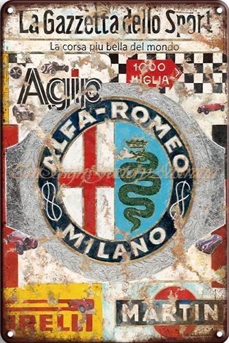 LA GAZZETTA DELLO SPORT Rustic Retro/Vintage  Home Garage Wall Cafe Resto or Bar Tin Metal Sign