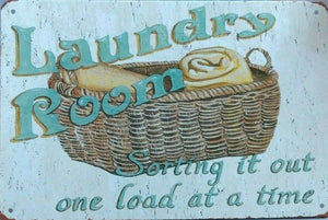 Laundry Room Sorting It Out tin metal sign MAN CAVE brand new