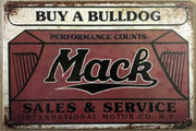 MACK Trucks Garage Rustic Vintage Metal Tin Sign Man Cave, Shed and Bar AU