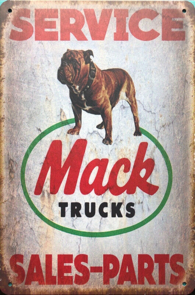 MACK Trucks Garage Rustic Vintage Metal Tin Sign Man Cave, Shed and Bar AU