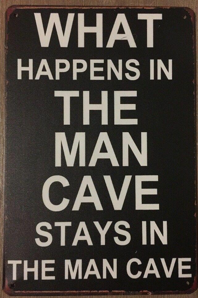 MANCAVE Garage Rustic Look Vintage Tin Signs Man Cave, Shed and Bar SIGN - Tin Sign Factory Australia
