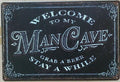 MANCAVE Rustic Look Vintage Tin Metal Sign Man Cave, Shed-Garage and Bar Sign - Tin Sign Factory Australia