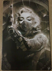MARILYN Tin Metal Sign Vintage Retro Rustic Look .. MAN CAVE - Bar- AU SELLER