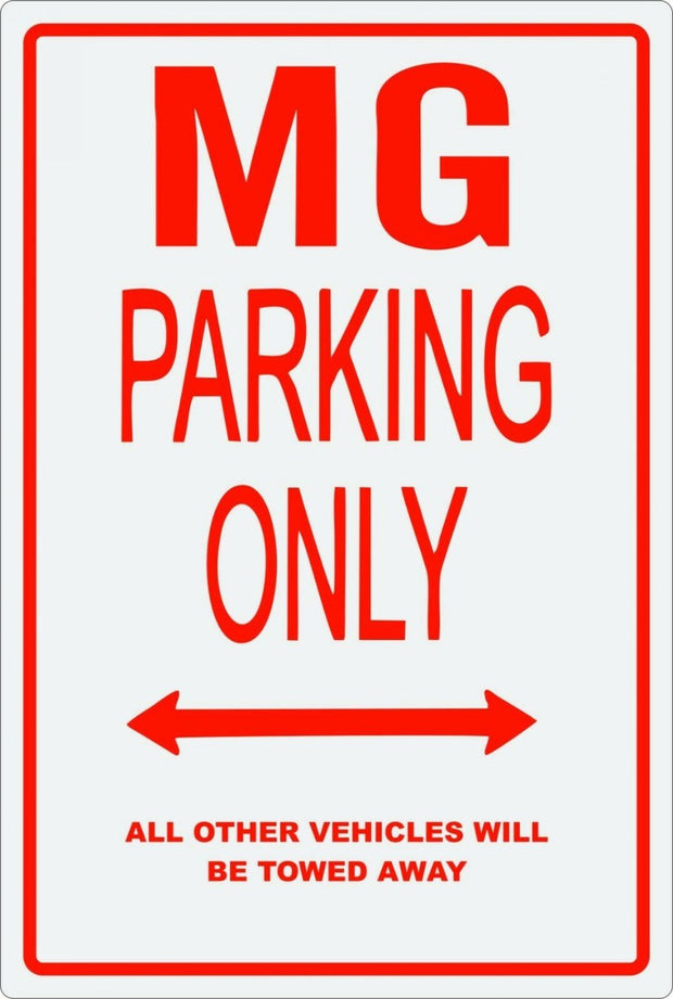 MG MGB parts service tin metal sign MAN CAVE