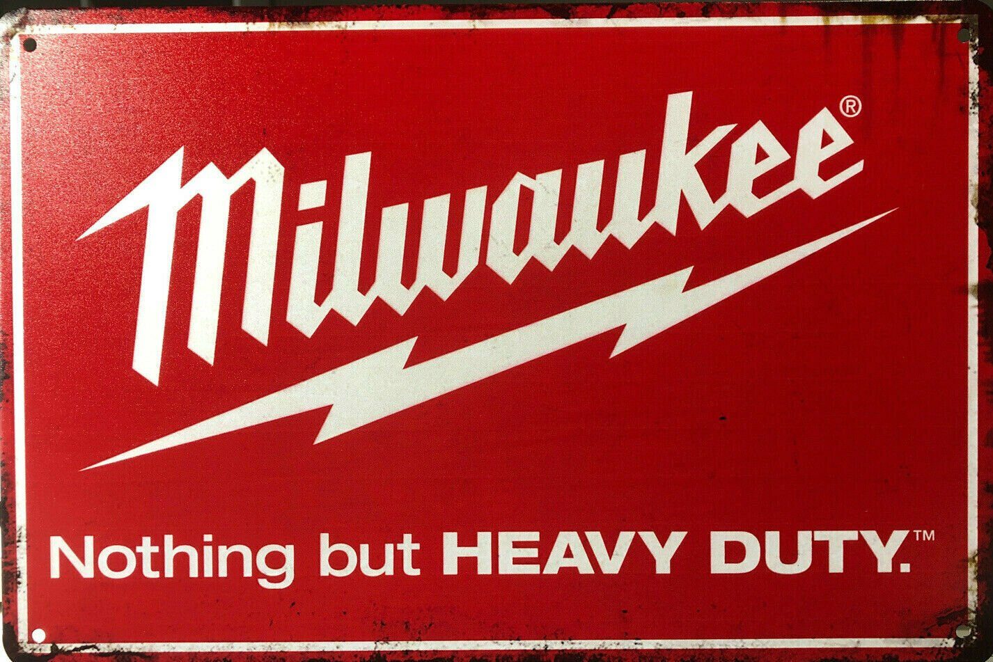 MILWAUKEE Garage Rustic Look Vintage Tin Signs Man Cave, Shed Bar Sign - Tin Sign Factory Australia