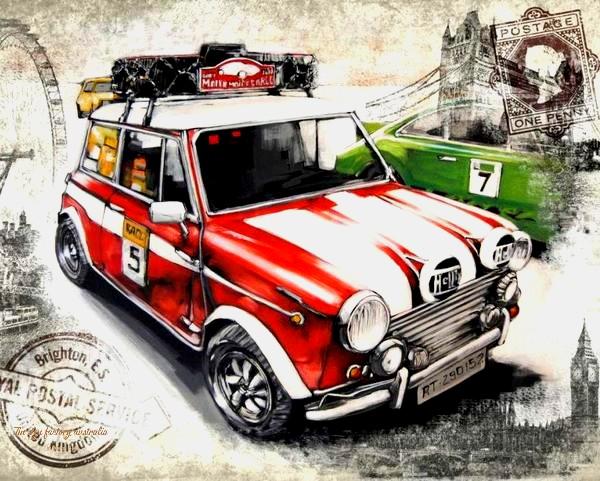 BRIGHTON E.S. MINI CAR Retro/Vintage Metal Plaque Sign Style Man Cave Garage
