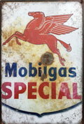 MOBILEGAS Garage Rustic Look Vintage Tin Signs Man Cave, Shed and Bar SIGN - Tin Sign Factory Australia
