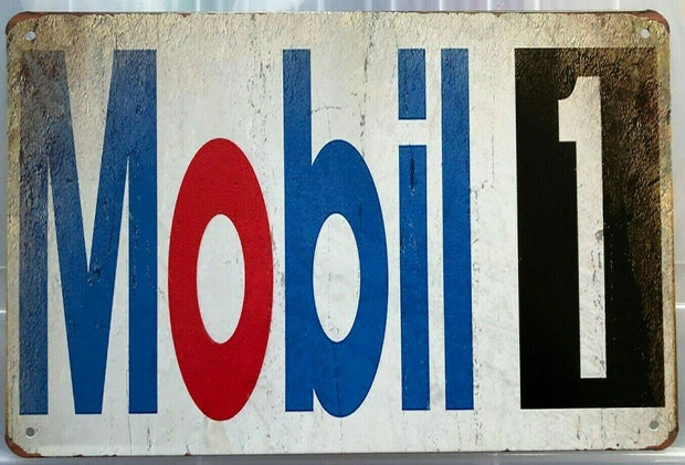 MOBILEGAS Garage Rustic Look Vintage Tin Signs Man Cave, Shed and Bar SIGN