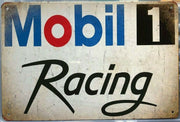 MOBILE RACING Garage Rustic Look Vintage Tin Signs Man Cave, Shed and Bar SIGN