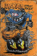 MOPAR Hot Rods Rustic Look Vintage Metal Tin Signs Man Cave, Shed and Bar Sign - Tin Sign Factory Australia