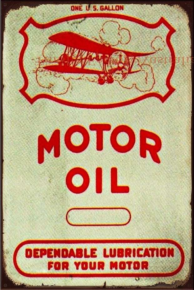 MOTOR OIL Vintage Retro Rustic Shed Garage Man Cave Metal Sign