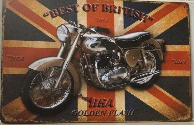 MOTOR BIKE Tin Metal Sign Rustic Look .. MAN CAVE . brand new. AU SELLER