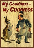 MY GOODNESS, MY GUINNESS ROO Tin Metal Sign Man Cave, Shed-Garage & Bar Sign