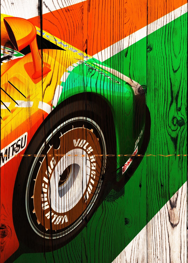 MAZDA 787B TURBO FAN WHEEL Retro Vintage Look Garage Room Wall Décor Tin Metal Sign Man