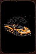 McLaren F1 LM Rustic Look Vintage Shed-Garage and Bar Man Cave Tin Metal Sign
