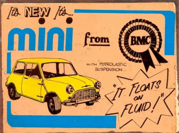 Mini BMC brand new tin metal sign MAN CAVE