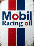 Mobil racing oil new tin metal sign MAN CAVE - Tin Sign Factory Australia