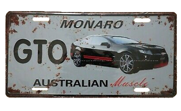 MONARO GTO Vintage Retro Wall Décor Pub Car Ford Holden Automobile Sign