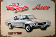 Monaro GTS Gasser brand new. tin metal sign MAN CAVE brand new