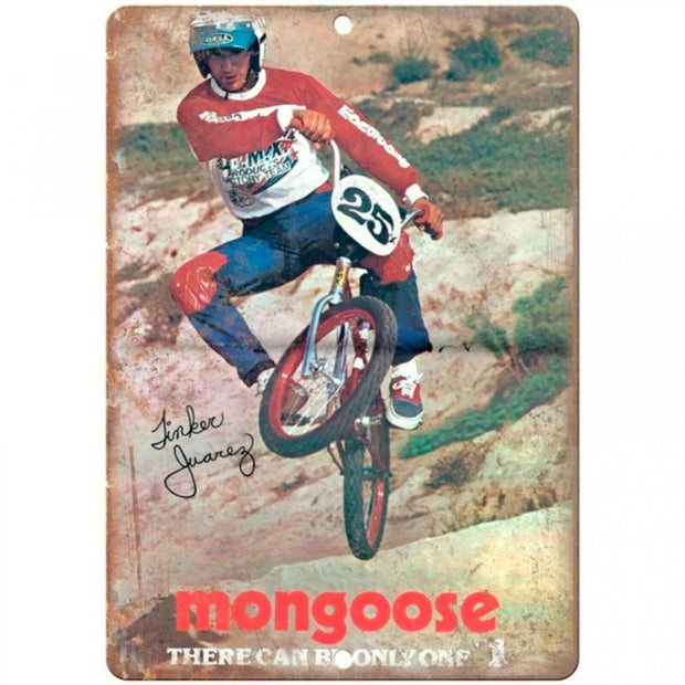 Mongoose Bike tin metal sign MAN CAVE