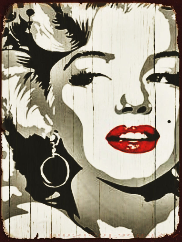 MONROE LOVELY PORTRAIT Vintage Retro Rustic Wall Decorative Plaques Metal Sign