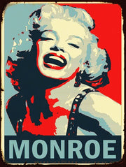 MONROE'S POSTER Vintage Retro Rustic Wall Decorative Plaques Metal Sign