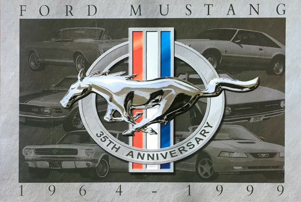 Mustang ford v8 pony tin metal sign man cave new garage