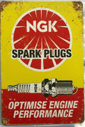 NGK Rustic Look Vintage Tin Metal Sign Man Cave, Shed-Garage and Bar Sign - Tin Sign Factory Australia
