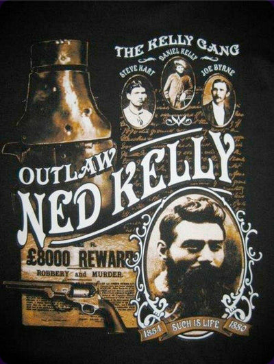 Ned Kelly outlaw Kelly gang new tin metal sign MAN CAVE 40x30cm