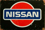 Nissan logo Skyline GT-R tin metal sign MAN CAVE brand new