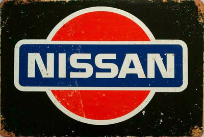 Nissan logo Skyline GT-R tin metal sign MAN CAVE brand new