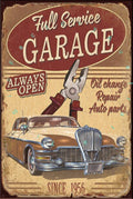 OIL CHANGE Rustic Look Vintage Shed-Garage and Bar Man Cave Tin Metal Sign