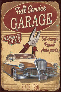 OIL CHANGE Rustic Look Vintage Shed-Garage and Bar Man Cave Tin Metal Sign