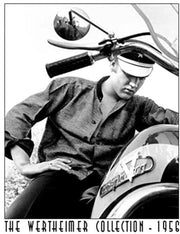 ELVIS PRESLEY ON BIKE (The Wertheimer Collection 1956) Metal Tin Signs