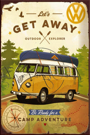 OUTDOOR EXPLORER Retro/ Vintage Tin Metal Sign Man Cave, Wall Home Décor, Shed-Garage, and Bar